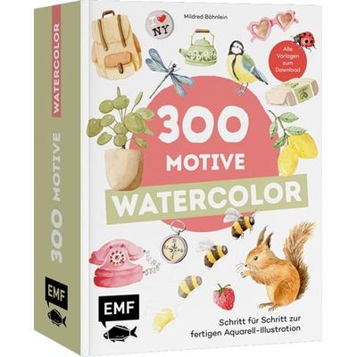 300 Motive – Watercolor, Taschenbuch von Mildred Böhnlein, Edition Michael Fischer / EMF Verlag, 978-3-7459-2994-2