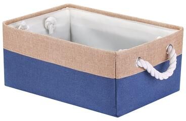 Unique Collapsible Storage Basket Bin With Handle, Fabric Storage Cube