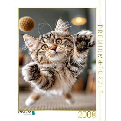 CALVENDO Puzzle Ja, das kenn ich, fang den Ball | 2000 Teile Lege-Größe 90x67cm Foto-Puzzle für glückliche Stunden, von , Calvendo Puzzle