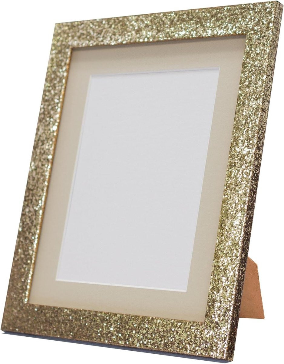 Fotolijstje Cabaret Wand- en tafellijst in goud van gerecycled materiaal, 6x4 inch