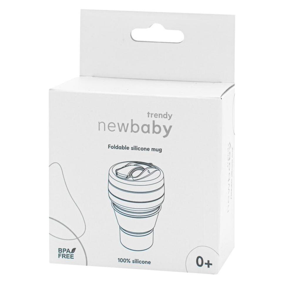 Wiky Faltbarer Silikonbecher 350 ml 2-in-1 New Baby - Grau (350 ml) (57941220)