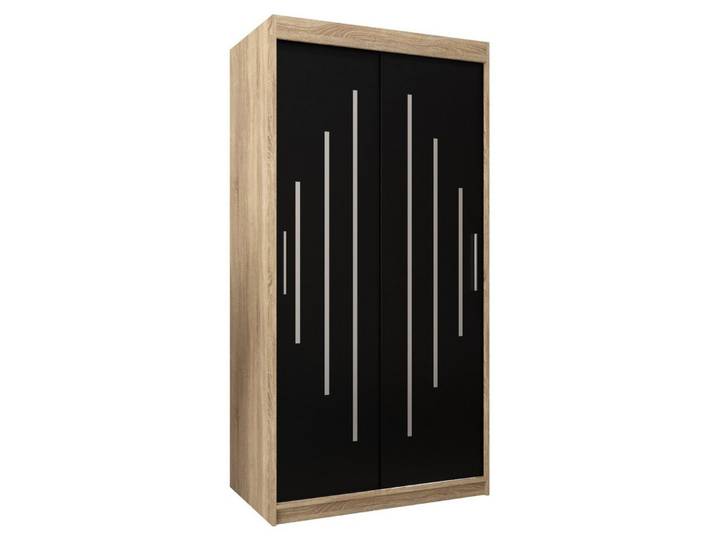 ABIKS MÖBEL Schwebetürenschrank YORK Schlafzimmerschrank - mit Kleiderstange, Regalen