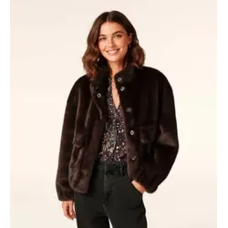 BA&SH für Damen. 1H24PARO Brauner Paros-Mantel (38), Lässig, Polyester