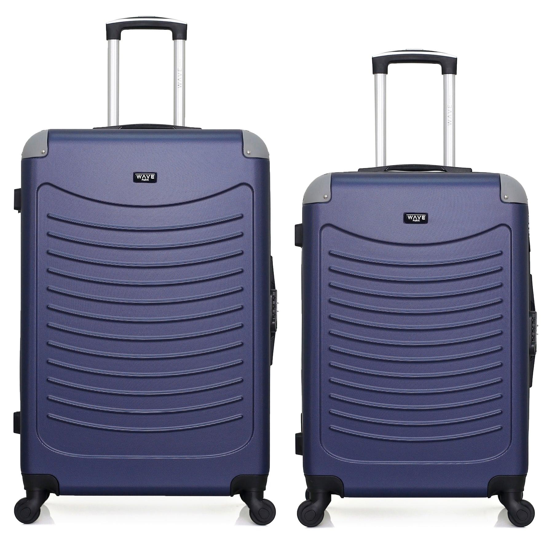 WAVE PARIS - 2er-Set - Großer Koffer und Wochenendkoffer CONGO