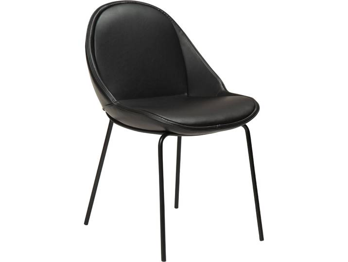 DAN-FORM Stuhl 2er-Set Arch schwarz Kunstleder