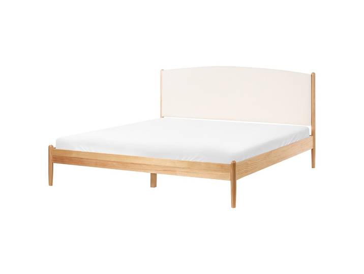 BETT mit Lattenrost 180/200 cm Hellbraun Clairac