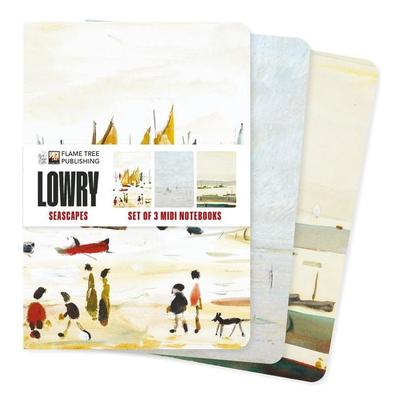 Dreier Set Mittelformat-Notizbücher: L. S. Lowry, Meerblicke