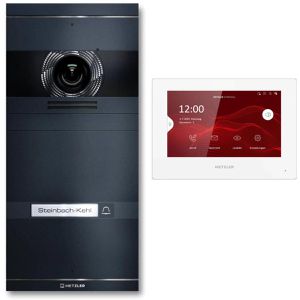 Metzler Türsprechanlage VDM10 2.0 anthrazit, mit Monitor, LAN, 2 MP Kamera für 1-Familienhaus, WLAN, App-fähig, mit Türöffner