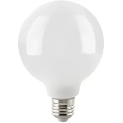 SIGOR LED Globelampe G95, 230V, Ø 9.5cm / L 14cm, E27, 7W 2700K 806lm 300°, dimmbar, opal SIG-6137901