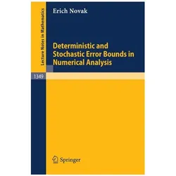 Deterministic and Stochastic Error Bounds in Numerical Analysis, Fachbücher von Erich Novak