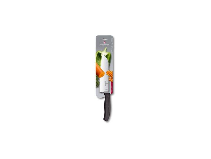 Santokumesser VICTORINOX Swiss Classic 17 cm , schwarz, Kochmesser, Santokumesser