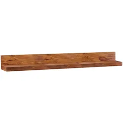 KADIMA DESIGN Wandregal MUMBAI Massiv-Holz Sheesham Holzregal 160 cm Landhaus-Stil Hänge-Regal Echt-Holz Wand-Board