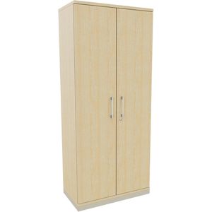 fm-Büromöbel Aktenschrank Fastline, aus Holz, abschließbar, 80 x 186,9 x 44,2 cm (B/H/T), königsahorn
