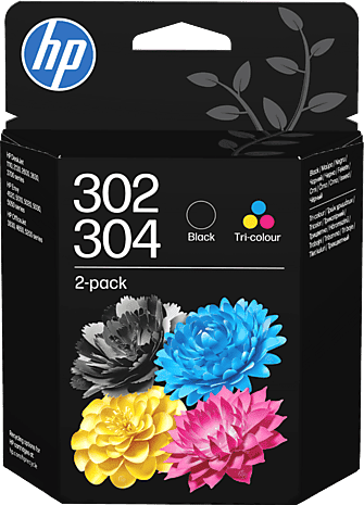 Cartucho de tinta - HP 302/304, 1x Tinta Negra, Tricolor