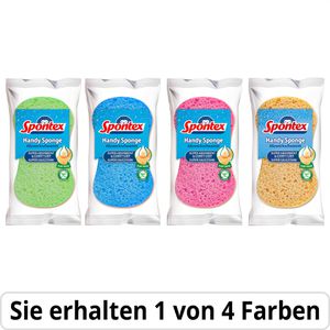 Spontex Haushaltsschwamm Handy Sponge, 15 x 8 cm, rund