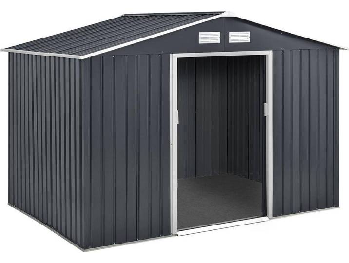 Gerätehaus aus Metall \ Vegas\ - 5,29 m2 (4,83 m2 Bodenfläche) - Grau