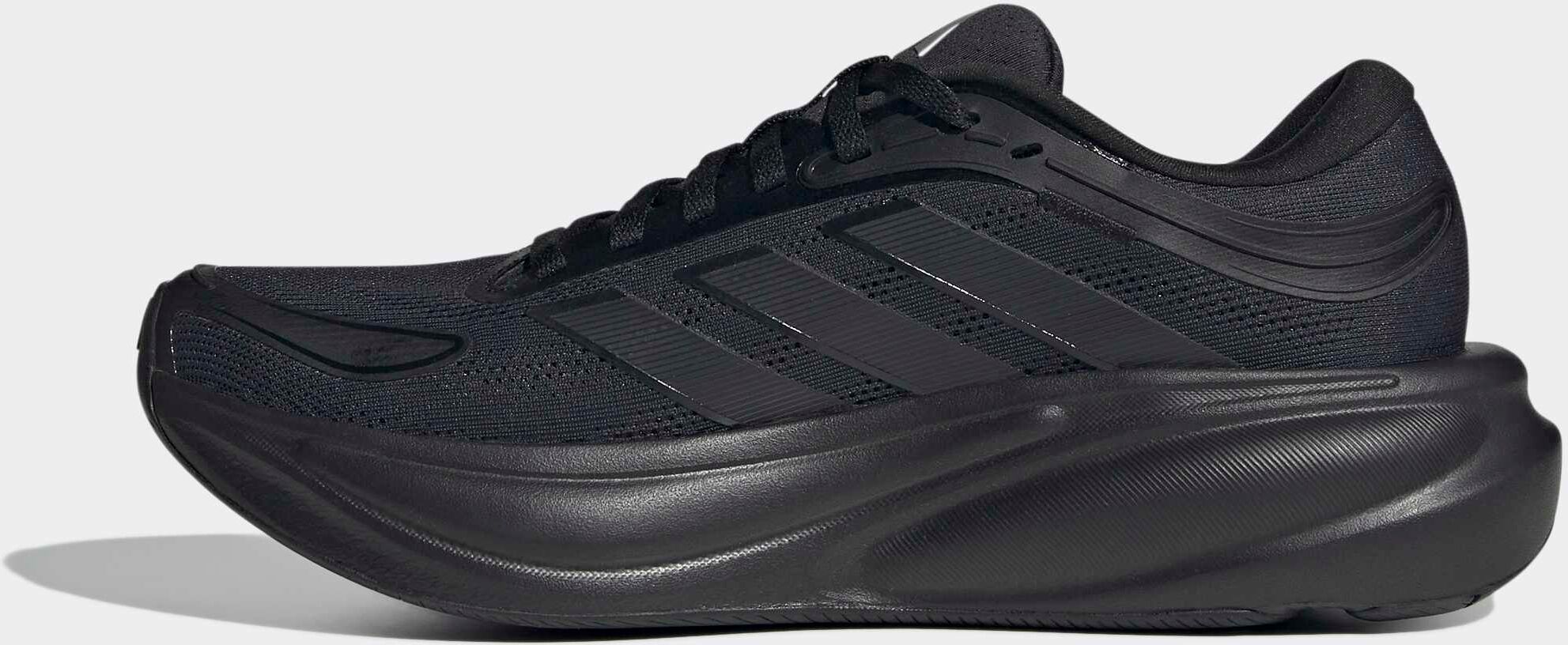 Laufschuh ADIDAS PERFORMANCE "RESPONSE 2", Damen, Gr. 42,5, schwarz (core schwarz, core schwarz, silber metallic), Synthetik, Textil, Schuhe Laufschuh