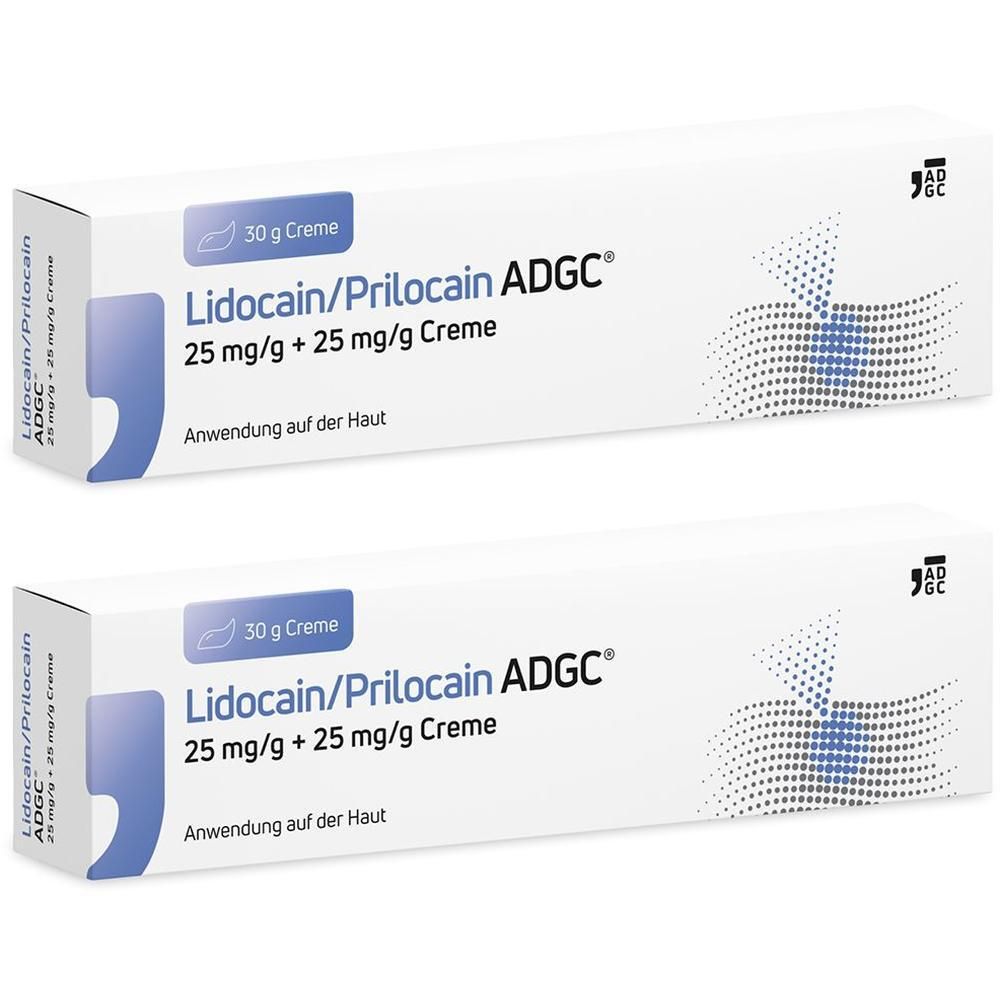 Lidocain/Prilocain Adgc 25 mg/g + Creme 2x 2x30 g