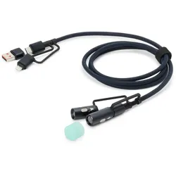 Tchibo - 3-in-1-Ladekabel mit Licht und Feuerzeug - beige