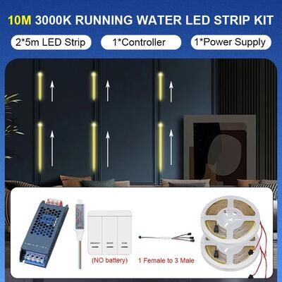 Uplift Picks WS2811 Chasing LED Strip Light With Flowing White Effects 10 M (3000k) 420 Leds 24 V