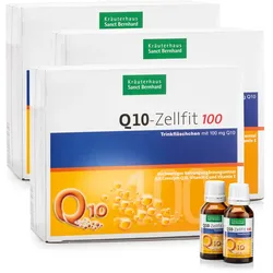 Q10-Zellfit 100 mg Trinkfläschchen 3er-Packung - 1800 ml