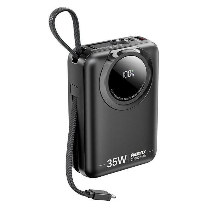 Baseus POWERBANK REMAX SCUBA SERIES 20000mAh RPP-73 35W WITH CABLES BLACK (20000 mAh, 35 W) (65346361)