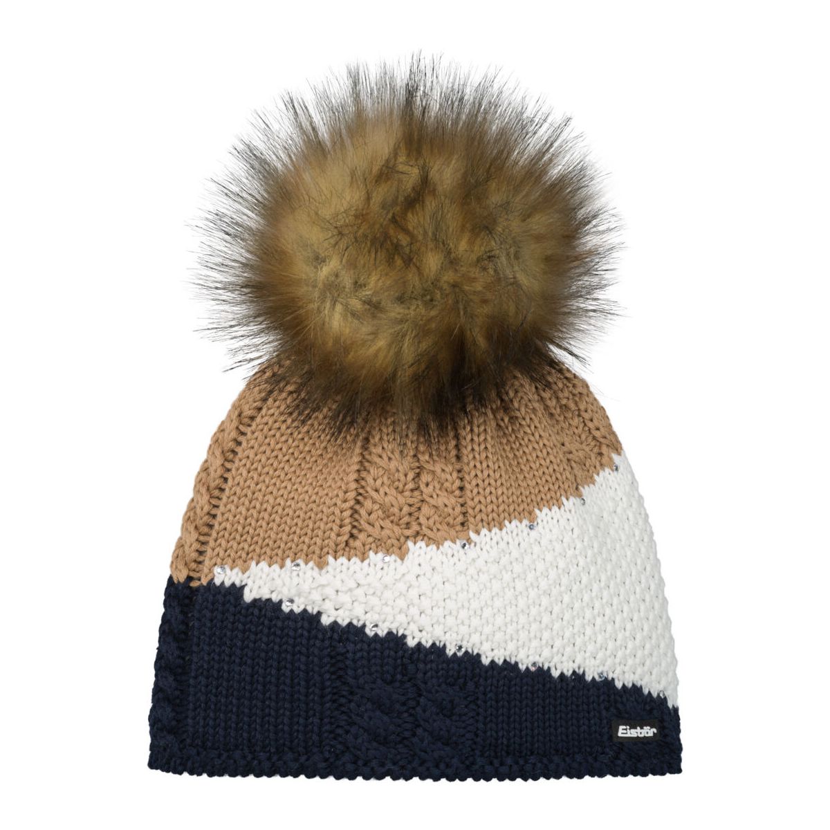 Eisbär Eden Lux Crystal Mütze nacht-white-cappuccino/real (124) 80043-124
