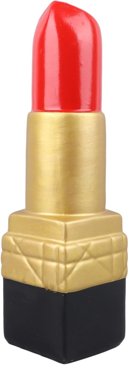 Creatieve lipstick bloemenvaas voor op kantoor - Goud