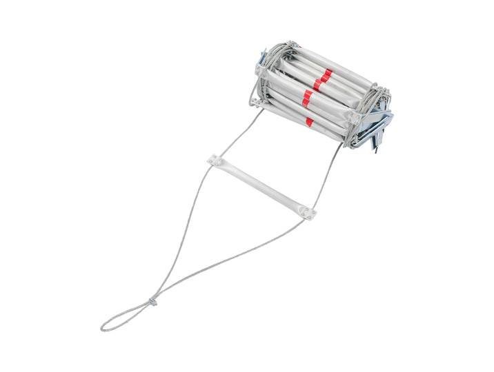 Échelle de sauvetage de 10 m, capacité de 200 kg, échelle d'évacuation d'urgence incendie portable avec crochets pour la sécurité du bureau à domicile ﻿ ﻿