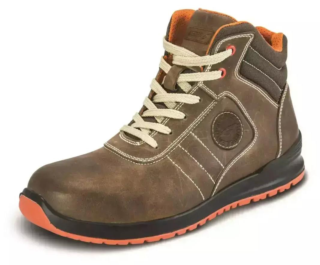 Dedra BH9T4VK-46 Veiligheidsschoenen Unisex Bruin Leer en Polyurethaan