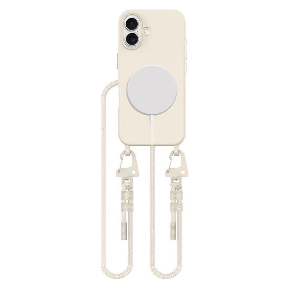 Tech-Protect MagNecklace MagSafe Case with Lanyard for iPhone 16 - Beige (Apple iPhone 16) (25523-0)
