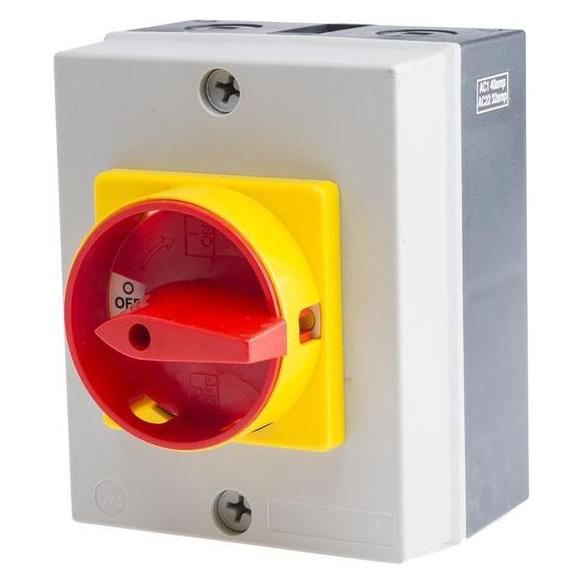 RS PRO Boxed Isolator 3P + Sw Neutral 40A (8609535)