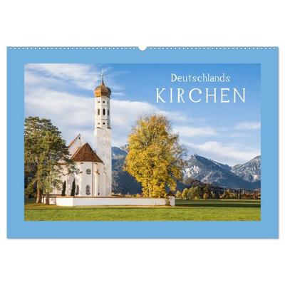 Deutschlands Kirchen (Wandkalender 2027 DIN A2 quer), CALVENDO Monatskalender