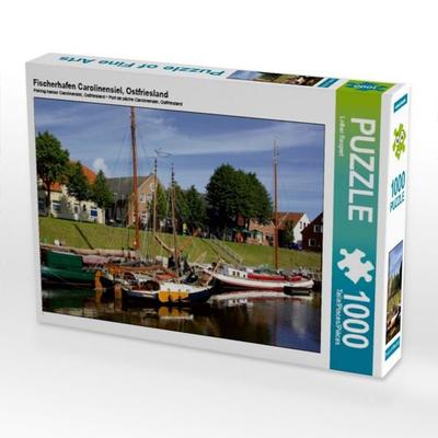 CALVENDO Puzzle Fischerhafen Carolinensiel, Ostfriesland | 1000 Teile Lege-Größe 64 × 48 cm Foto-Puzzle für glückliche Stunden