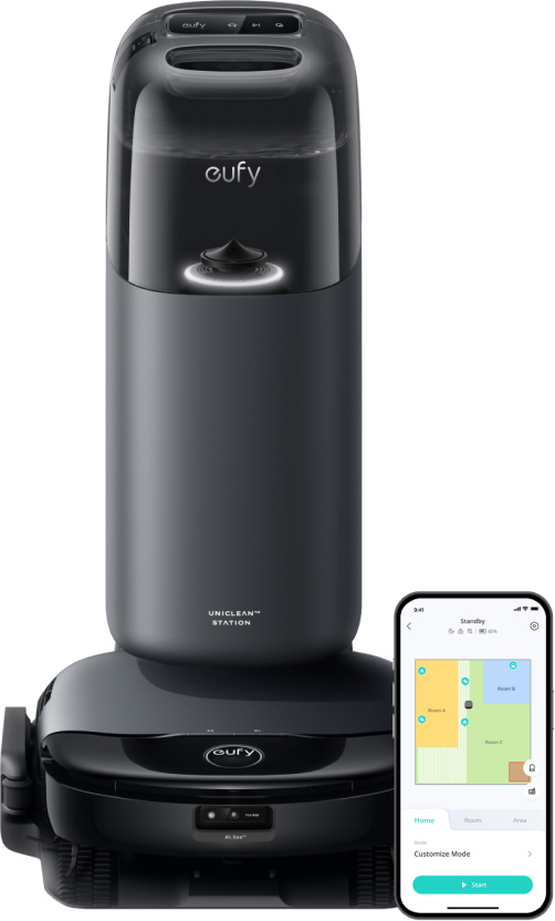 eufy Saugroboter S1 HydroJet Black