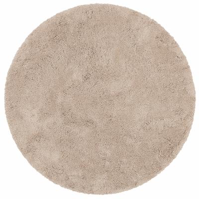 Teppich OTTO HOME "Desner, Hochflor Teppiche" Gr. 9, beige, H:35mm Ø:140cm, Kunstfaser, Teppiche, Teppich, Mikrofaser, weich, flauschig, Wohnzimmer, Schlafzimmer, Kinderzimmer
