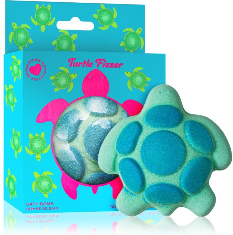 I Heart Revolution Bath Fizzer Turtle bath bomb with aroma Citrus & Green apple 110 g