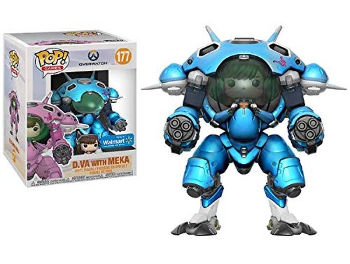 Funko - Overwatch-D.Va & Mech Exclusive (Blueberry) Figur, Mehrfarbig, 29161