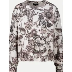 Sweatshirt mit Blumen-Muster Mehrfarbig 42