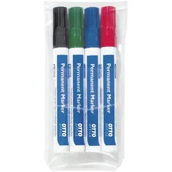 OTTO Office 4er-Pack Permanent-Marker grau