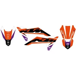 Blackbird, Sticker, Aufkleber-Set KTM SX 65 '24-'25 DREAM 5 Farben Orange Weiss Schwarz