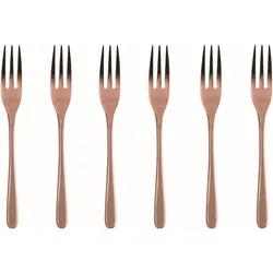 Sambonet Taste Kuchengabelset 6-tlg. copper, Besteck, Kupfer