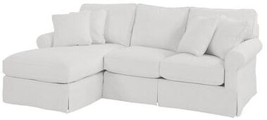 Baldwin 2-Piece Left Arm Chaise Sectional - Gowan White InsideOut - Ballard Designs