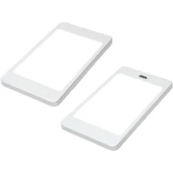 LED Unterbauleuchte, silber-grau, neutralweiss, mit Sensor, 2er SET