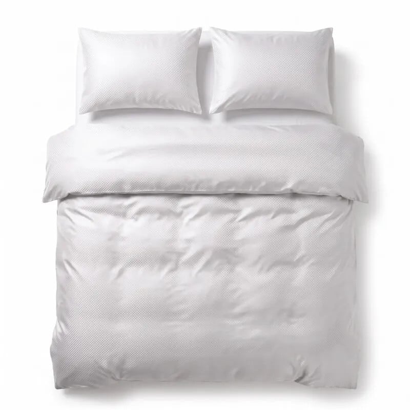 Sleeptime Satin Point Wit Dekbedovertrek 200 x 220 cm