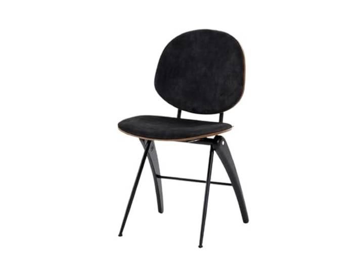 nanmenlong8 Esszimmerstuhl Esszimmerstühle, gepolsterte, stilvolle Küchenstühle, Seitenstühle ohne Armlehnen for Wohnzimmer und Schlafzimmer(Schwarz)