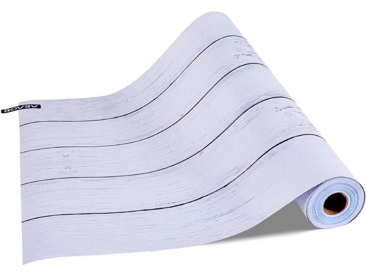 VEVOR Behanglijmfolie 45cm X 15m Muurbehang Meubelsticker Wit Houtlook