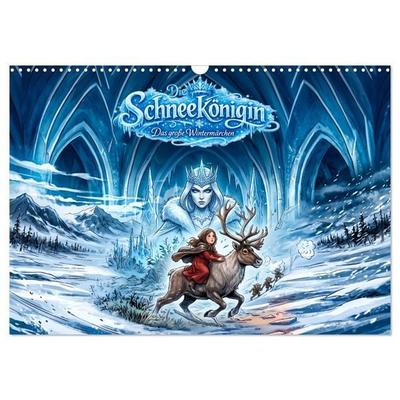 Die Schneekönigin - Das große Wintermärchen (Wandkalender 2027 DIN A3 quer), CALVENDO Monatskalender