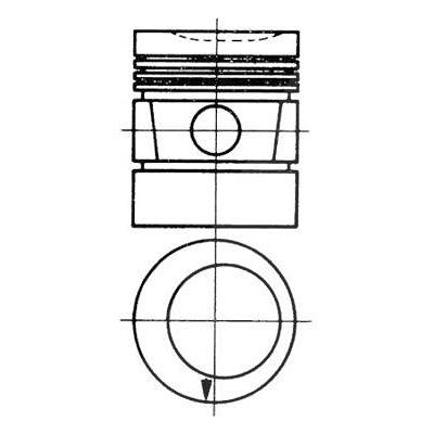 Kolbenschmidt Kolben [Hersteller-Nr. 90278630] für Mercedes-Benz