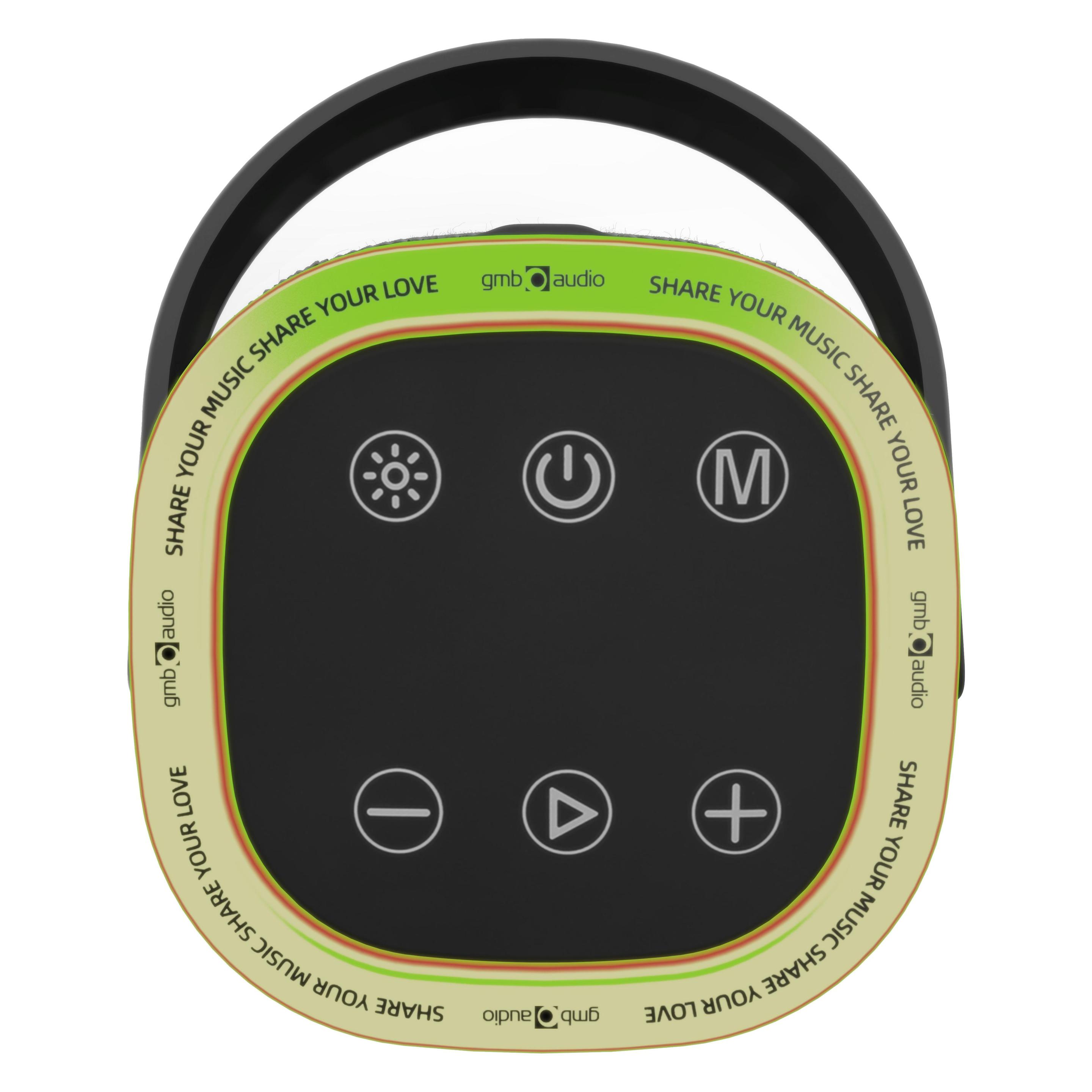 Gembird Wired speakers Portable Speaker||Portable/Wireless|Bluetooth|SPK-BT-LED-06 (4 h) (SPK-BT-LED-06)